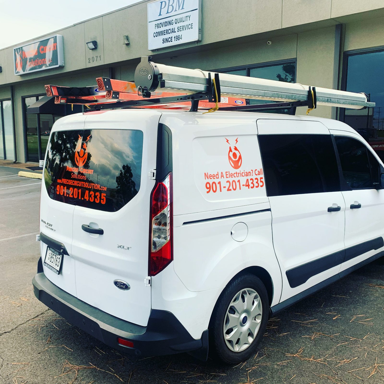 Precise Circuit Solutions branded service van